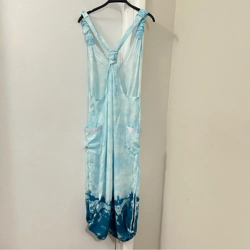 Free People Blue Beach Break Jumpsuit Size Extra Small XS